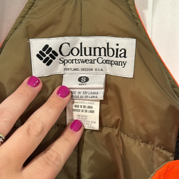 Columbia sportsware long coveralls hunting orange size S - Picture 4 of 13